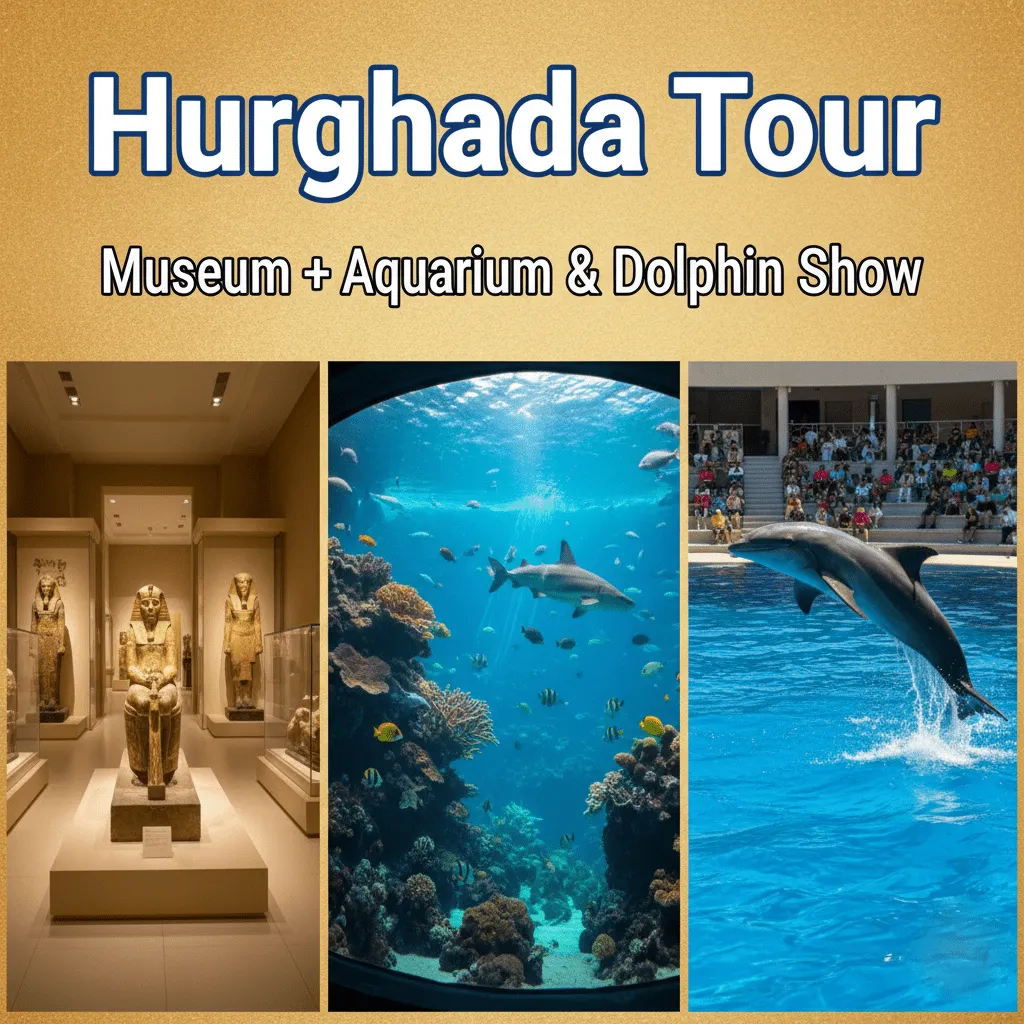 🏛️🐬 Hurghada Museum + Aquarium & Delfinshow Tour